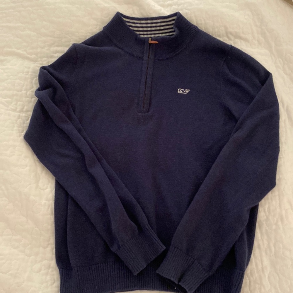 Vineyard vines navy sweater size small (8-10)